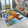 Covor de Joacă 3D Grizzy și Lemingii Desen Animat pentru Casă Sufragerie Dormitor Canapea Preș de Ușă Decor, Covor pentru Zona Copiilor Covor de Podea Antiderapant