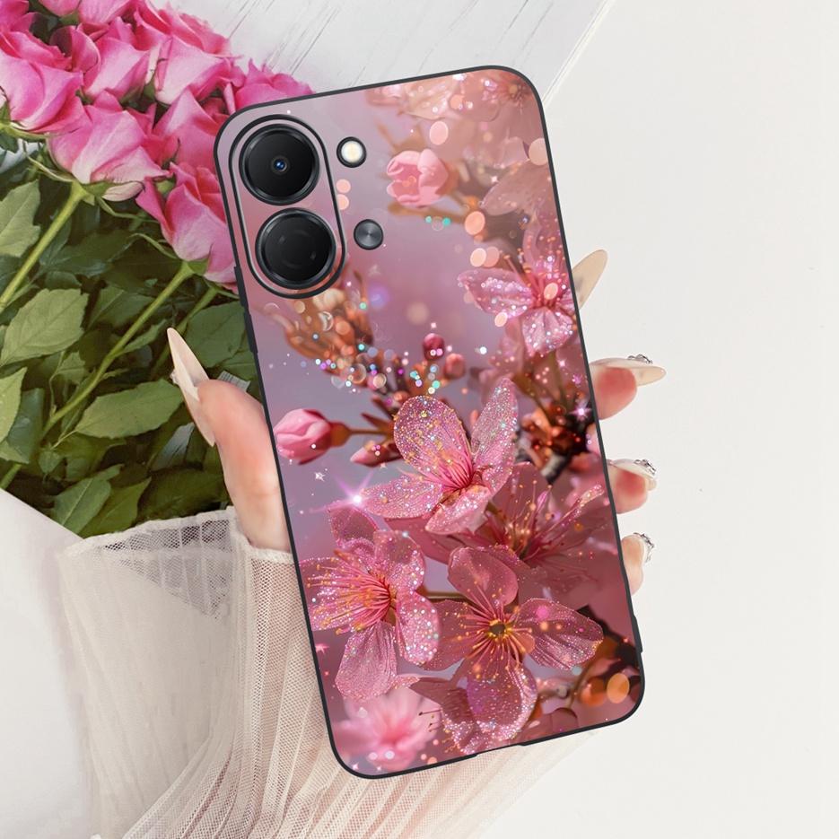 Pour Tecno Spark Go 3 Coque KN3 Housse Peinte Papillon de Luxe Coque de Téléphone Souple en TPU Pour Tecno Spark Go 3 SparkGo3 Coque Arrière Fundas