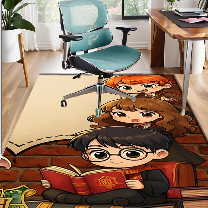 Harry  Potter Pattern Rug, Indoor/Outdoor Mat, for Picnic, Gameroom, Bedroom, Office, Living Room, Home Decor Carpet, Birthday Gift