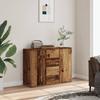 Sideboard Rustic Wood Look 88 X 30 X 64 Cm Particleboard