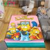 Heißer Cartoon TV-Charakter Bedruckter Teppich Außen Teppich Bereichsteppich Rutschfester Teppich Schlafzimmer Dekor Teppich für Das-A-Simpsons Zimmer Geschenk