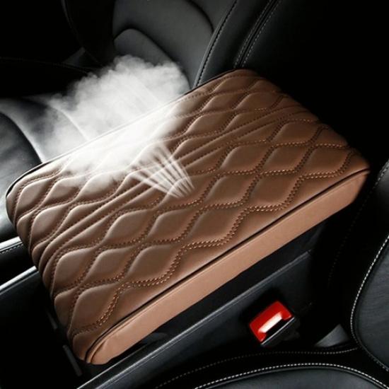 PU Leather Car Armrest Pad Cover Universal Center Console Arm Rest Seat Box