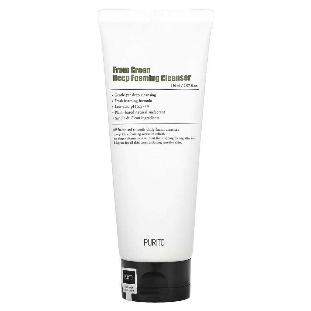 Purito, From Green Deep Foaming Cleanser, 5.07 fl oz (150 ml)