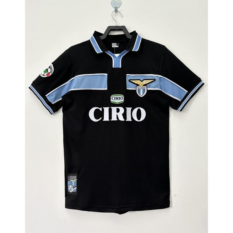 Lazio Retro Football Jersey 1998-99 Veron 23 Short Sleeve Soccer Shirt Men Women Adult