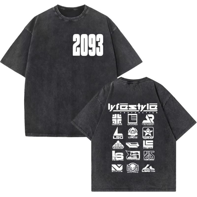 Rapper Yeat Lyfestyle Vintage Gewassen T-shirt Mannen Vrouwen Hip Hop Mode Hoge Kwaliteit T-shirts Casual Oversized T-shirt