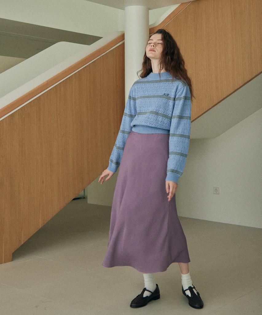 Near And Dear Beta Mermaid Maxi Skirt_Purple