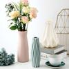 Vază Plastic Acasă pentru Decorare Alb Imitatie Ceramică Ghiveci Plante Coș Nunta Nordică Decorativ Masă Dining Dormitor