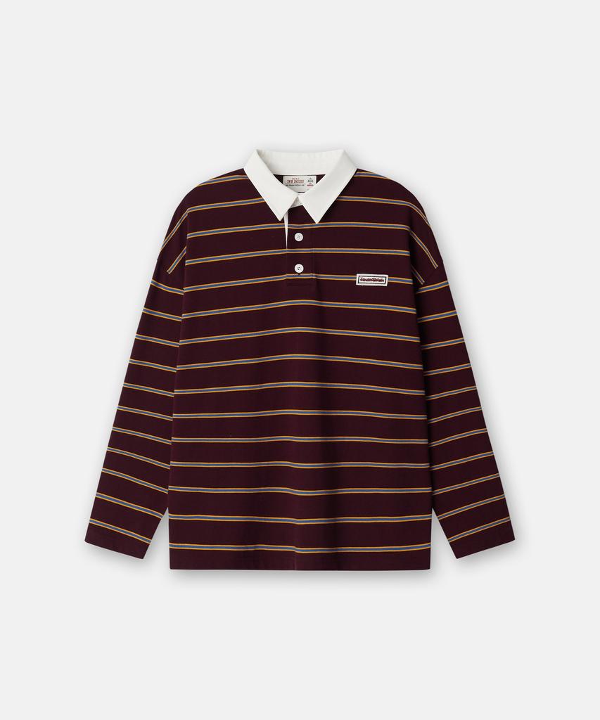 TOULN BRICK Tb-Stripe Rugby T-Shirt Wn (E6W10G3202)