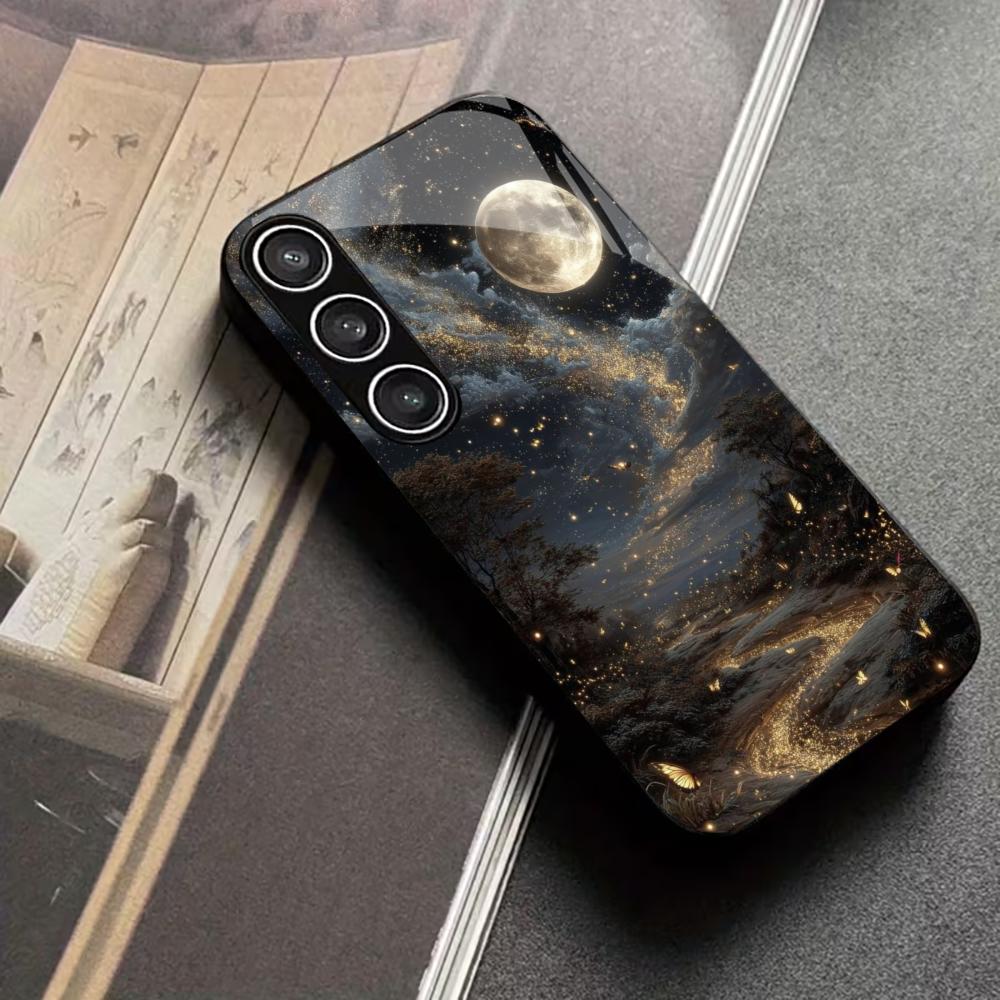 Protective Exquisite Luxury High-end PhoneCase Glass TPU PhoneCase for Samsung Galaxy S26 S25 S24 S23 S22 S21 FE,Ultra,Plus