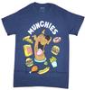 Scooby Doo Adult New T-Shirt - Scooby Head Surrounded By Munchies