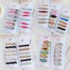 Multicolor Polka Dot Geometric Enamel Hair Clip Set