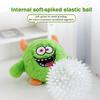 Cartoon Demon Dog Chew Toy Boredom Stress Relief Squeaky Ball Teething Toy Bite Resistant Interactive Stuffed Plushie Pet Supplies