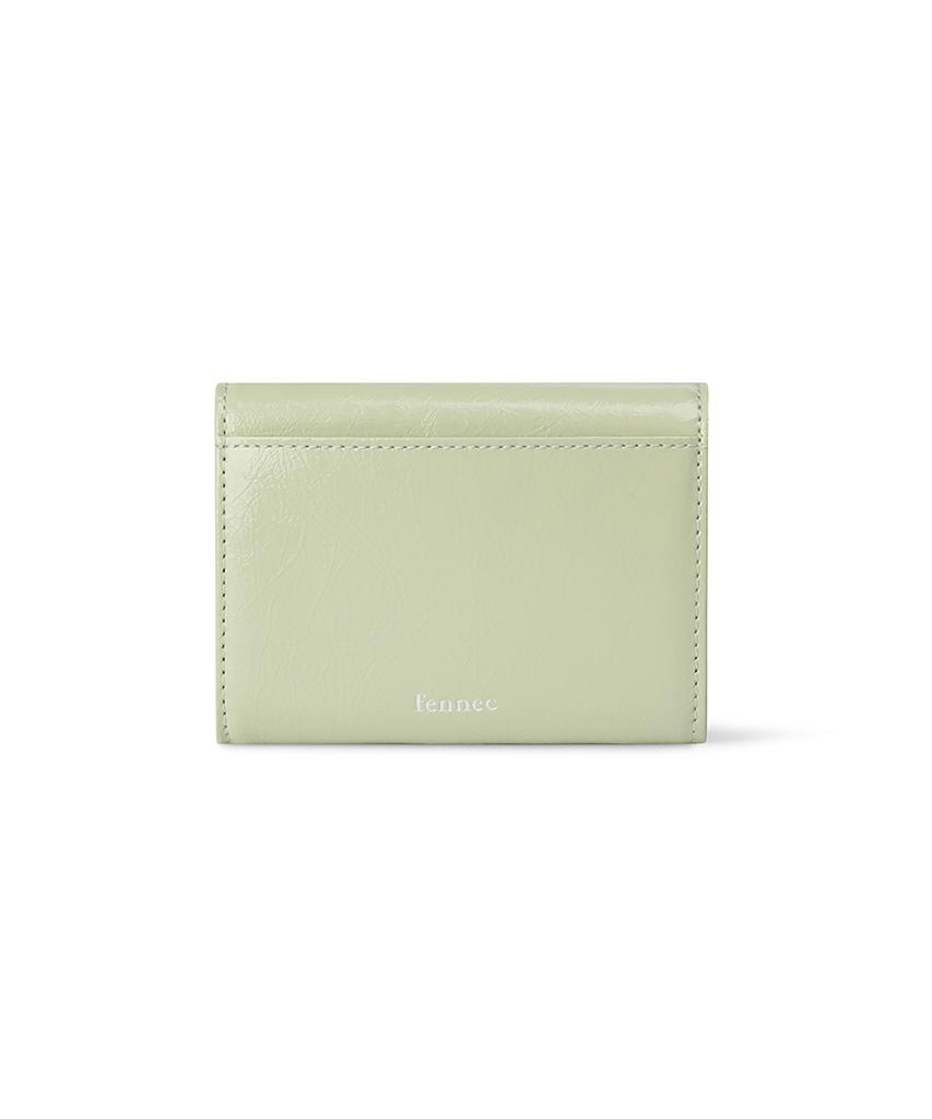 Fennec Crinkle Triangle Doco Wallet - Pistachio