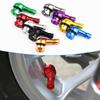 1 Pair Universal Motorcycle Wheel Tire Valves Stem Cap Air Tire Cover 90 Degree 17mm CNC Aluminum Tubeless Valve Stems 10 Color