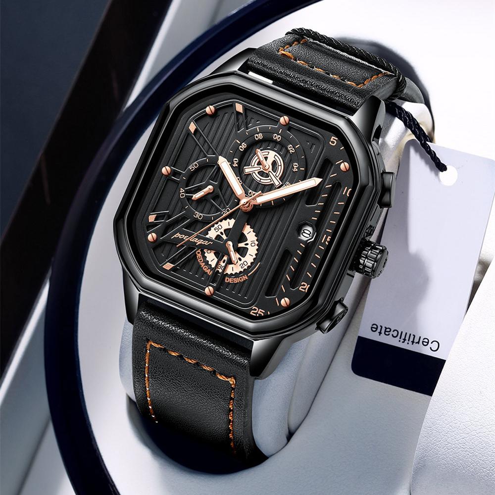 Nové luxusní pánské hodinky TOP značky Vodotěsné svítící multifunkční pánské módní pánské hodinky Quartz