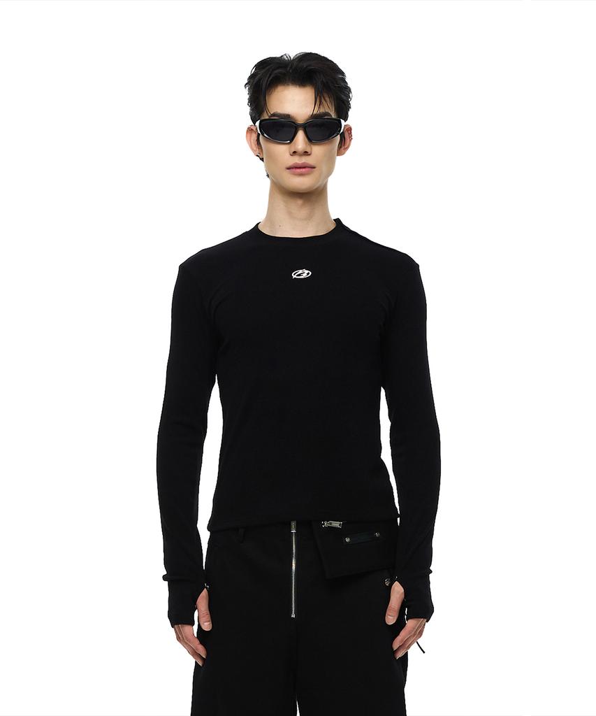 MORE THAN BLACK Logo Side Snap Warmer Sleeve