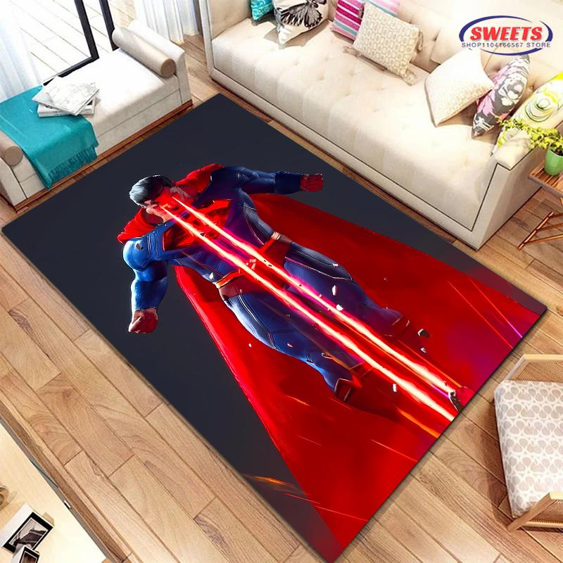 New To Superman Carpet! Beautify The Space,Add Soft and Comfortable,Living Room Bedroom Entrance Door Office Area Can BeUsed Mat