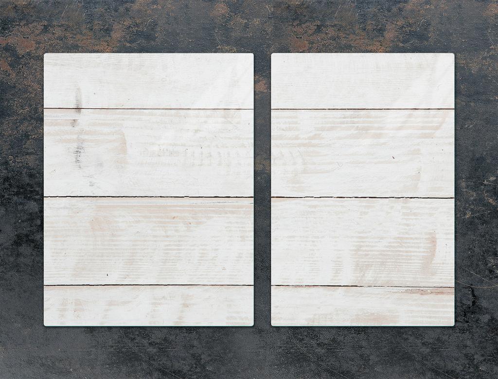 GLAS-KOCHFELD-SCHUTZPLATTE 75x52 HOLZ