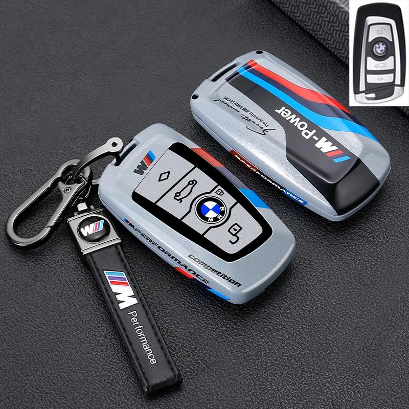 Car Metal Key Case Cover Shell Fob For BMW 1 3 5 7 Series X1 X3 X4 X5 F10 F15 F16 F20 F30 F18 F25 M3 M4 E34 Accessories Uzqf70