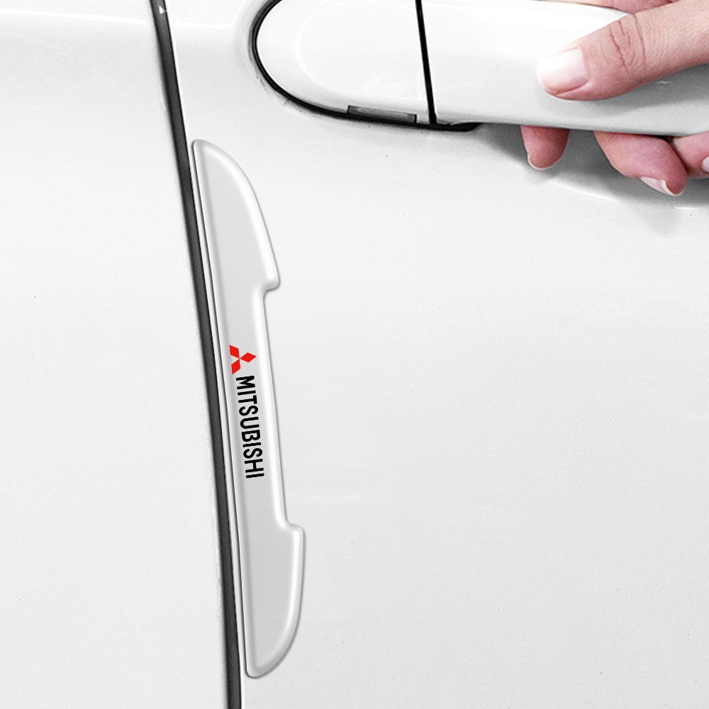 Car Door Anti-Collision Protection Sticker Rearview Mirror Strip Cover For Mitsubishi Asx Lancer Outlander Pajero Ralliart L200