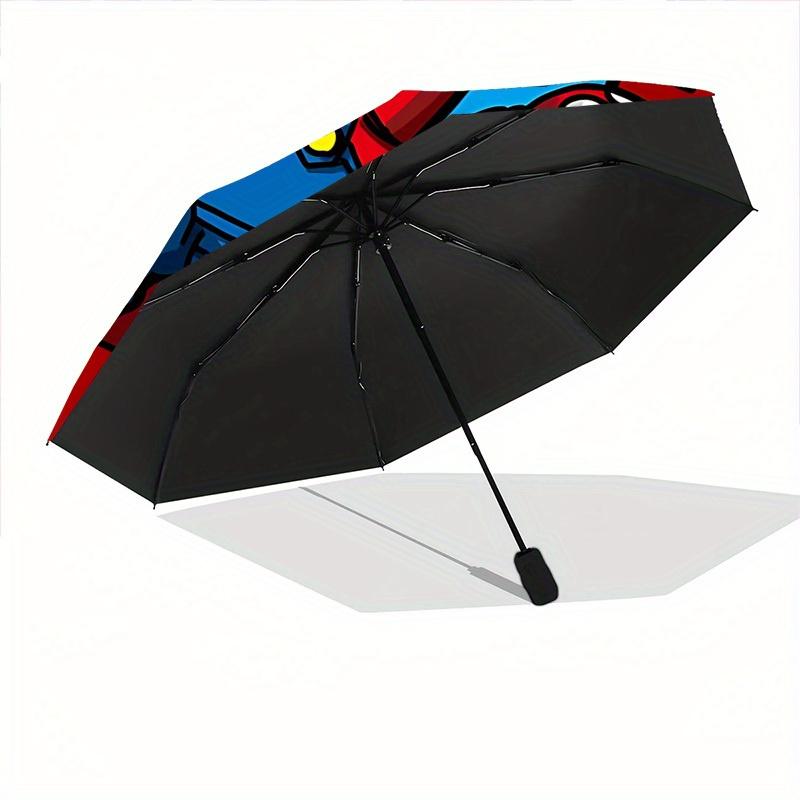 1pc Mario Adventure Windproof Automatic Umbrella, Portable Folding design, Lightweight for Women/Men224
