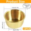 12Pcs Sauce Dipping Bowl 304 Stainless Steel Dipping Cups Round Sauce Dishes 45/55ml Mini Reusable Seasoning Cups Dipping Cups