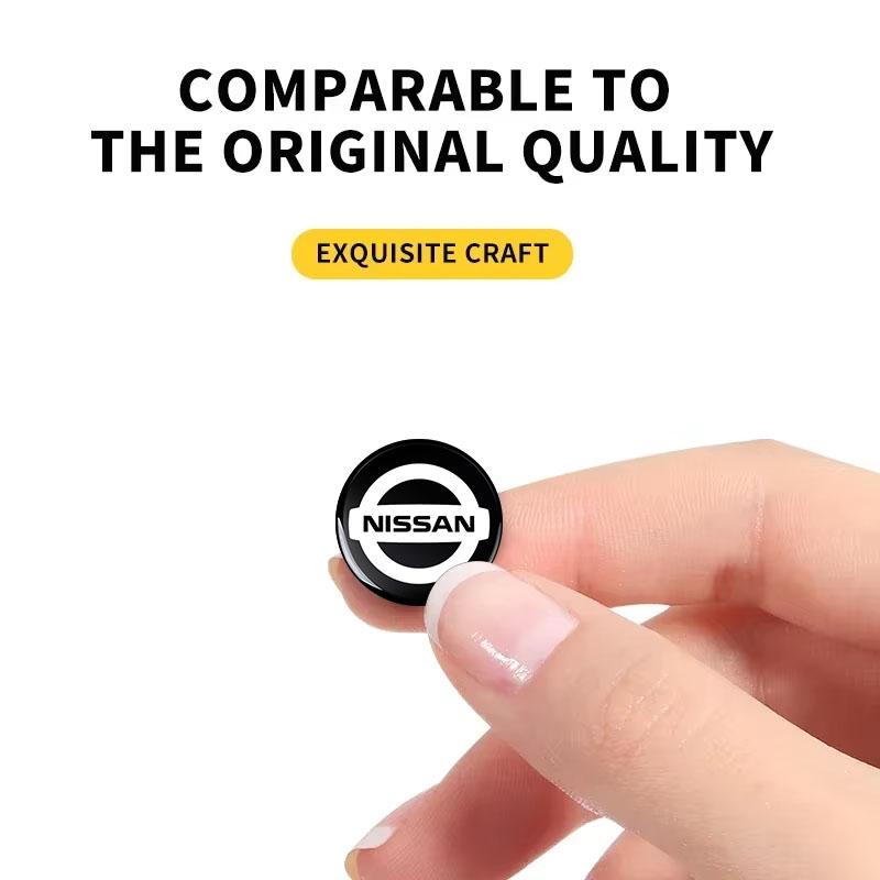 14mm New Car Key Emblem Stickers Auto Control Key Logo Accessories For Nissan Nismo X-Trail T32 T31 Qashqai Tiida Teana Car Styling