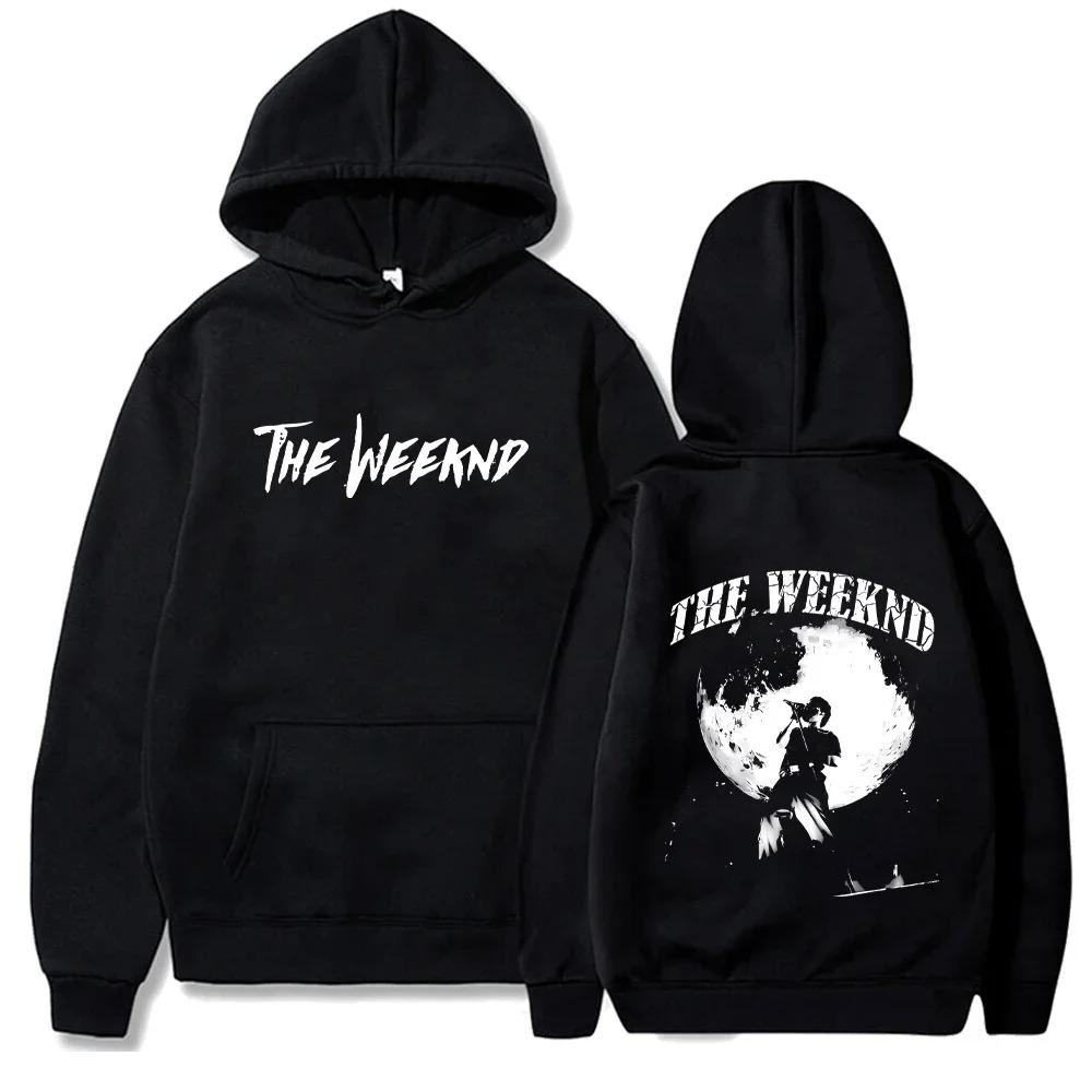 Weeknd Fleece Mikiny Ležérní Volné Mikiny The Weeknd Oversized Mikina Streetwear Pulovr Unisex Potisk