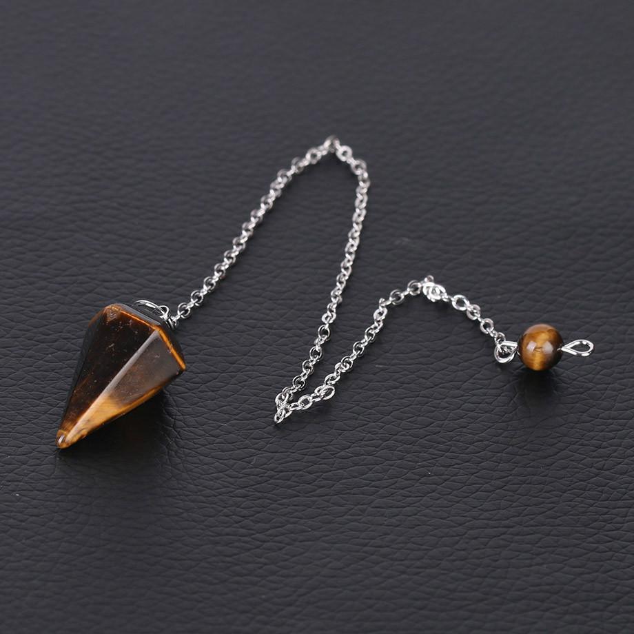 Malá veľkosť Reiki liečebné kyvadla s príveskom amulet Meditačné šesťhranné kyvadlo pre mužov Ženy