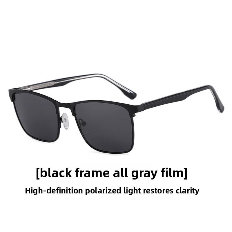 2026 new polarized sunglasses with acetate pins on the temples, high-end sunglasses, European and American fashion glasses, specifically for driving