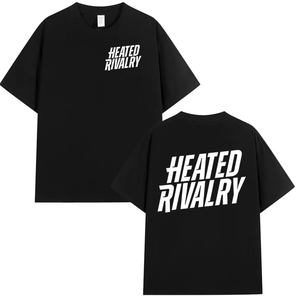 TV Series Heated Rivalry Logo Print Tshirts Unisex Women Fashion Vintage T Shirt Cotton Casual Short Sleeves Tshirt Streetwear