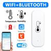 Розумний датчик температури та вологості Tuya Живлення від батареї WiFi + Bluetooth Розумний домашній гігрометр Термометр Монітор