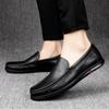 Men Leather Shoes Brand Summer Genuine Leather Mens Loafers Man Male Moccasins Breathable Slip On Driving Shoes for Men