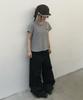 Tansanmageunesyum Pony Applique T-Shirt (Gray)