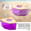 Hamster Bathroom Transparent Hamster Sandbox Detachable Small Animal Sand Bath Container Small Pet Supplies
