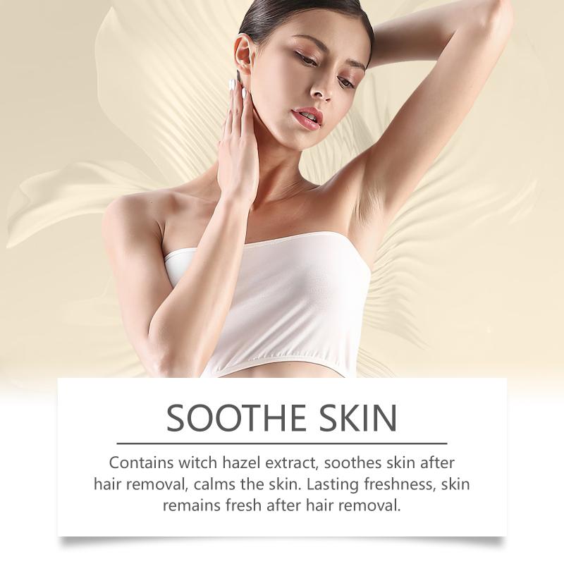 Gentle Hair Removal Cream for Sensitive Skin Facial and Body Fast Painless Depilation Moisturizing Smoother Skin At Home