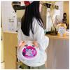 Big Mouth Mew Cartoon Cat Schultertasche aus Nylonmaterial für den täglichen Gebrauch