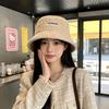 Autumn and Winter New Lamb Wool Fisherman's Hat Children Versatile Face Small Bucket Hat Thickened Warm Bucket Hat