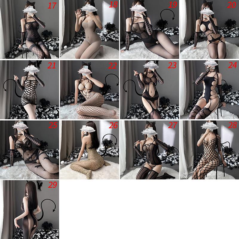 29Styles Kombinéza Cosplay Jednodílné Punčochy Rolepaly Uniformy Ženy Spodní prádlo Noční prádlo