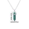 Chakra Point Pendulum Natural Crystal Necklace Quartz chain Stone Pendant Jewelry Accessories