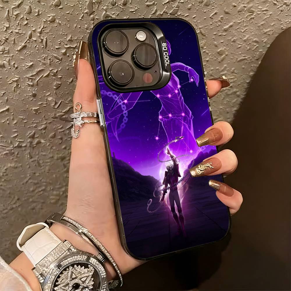 Saint S-Seiya K-Knights  Phone Case For iPhone 17,16,15,14,13,12,11 Plus,Pro Max,XS,Colorful Silver Phone case Funda Cover