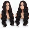 Perruque synthétique longue ondulée rouge vin pour femmes, demi-partie naturelle résistante à la chaleur, perruque Lolita de fête Cosplay