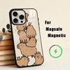 Süßes K-Kawaii Capybara Handyhülle Für iPhone17,16,15,14,13,12,11 Plus,Pro Magnetisch mit Magsafe Kabelloses Laden