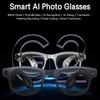 Smart AI Glasses: New Model with 8MP Camera, Anti-Shake Video, AI Translation, Music, Bluetooth