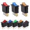 8Pcs KCD3 Toggle Switch 3Pins 2 Position ON-OFF Electrical Equipment Boat Rocker Switch with Light 15A/250V 20A/125V