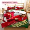 Cristiano Ronaldo Patronen Beddengoed Dekbed Set Woondecoratie Cadeau (1 dekbedovertrek + 2 kussenslopen (zonder vulling))