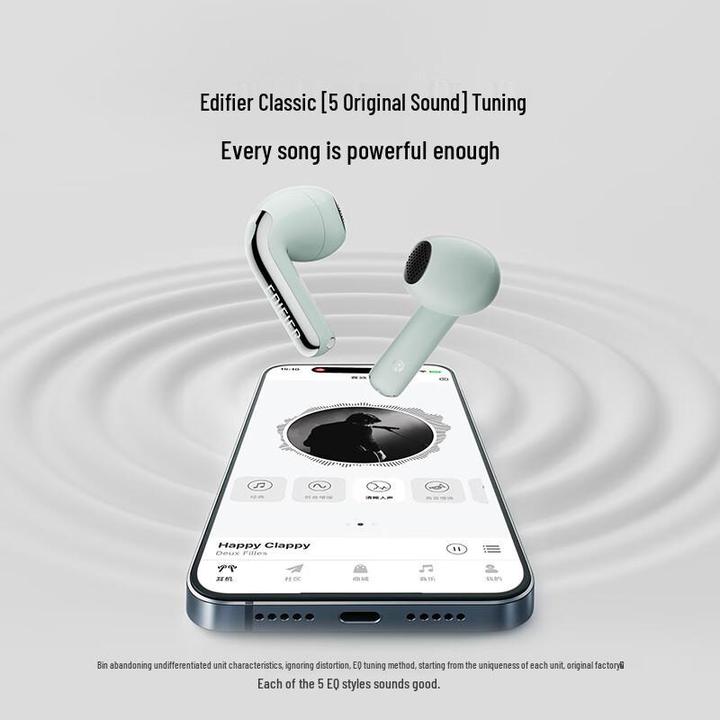 Edifier Lolli ANC Semi-In-Ear Noise Cancelling Bluetooth Earbuds