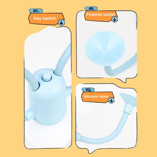 LED Bedside Lamp Changeable Shape Funny Night Light with Suction Cup Soft Glow DIY Shape Cute Light Bulb Man Mini Night Light