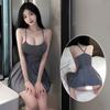 Women's Fun Lingerie Sexy Clothing Smooth Ice Silk Sexy Minimalist Halter Dresses Sexy Lingerie Sexy Clothing