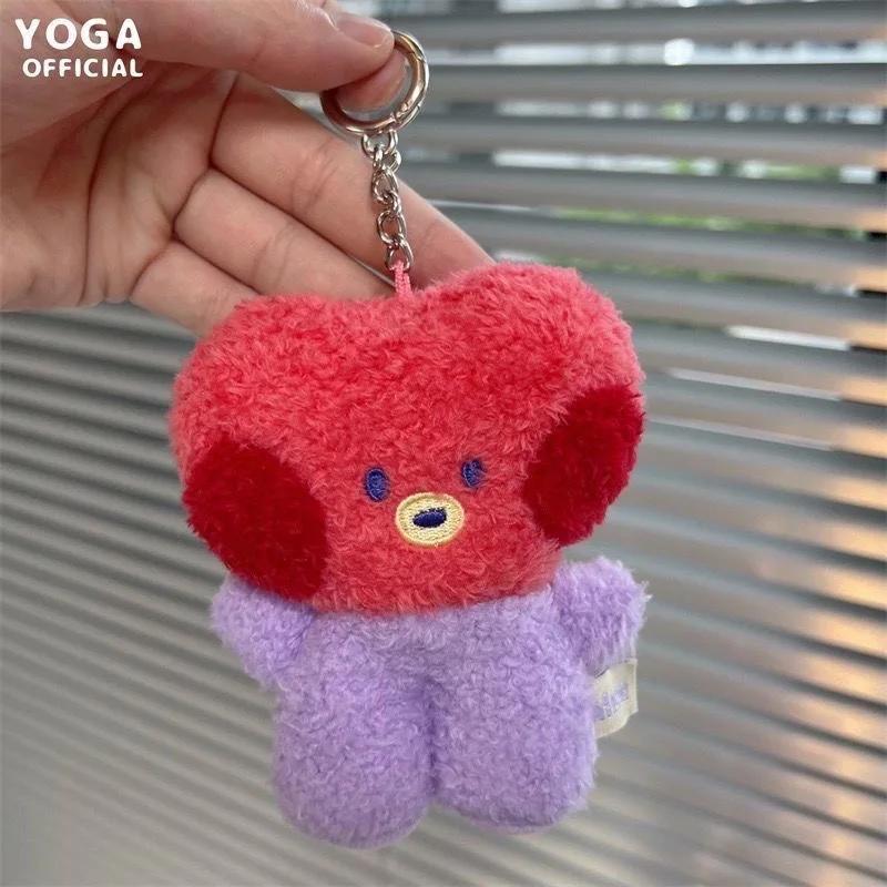 Minini Plush Keychain Kawaii  Small Baby Series Anime Cute Animation Rj Mang Cooky Shooky Plush Doll Bag Charm  Girl Present